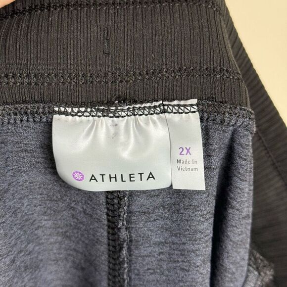 Athleta Navy Tapered Leg Elastic Waistband Jogger Sweatpants with Pockets Sz 2X - Picture 4 of 5